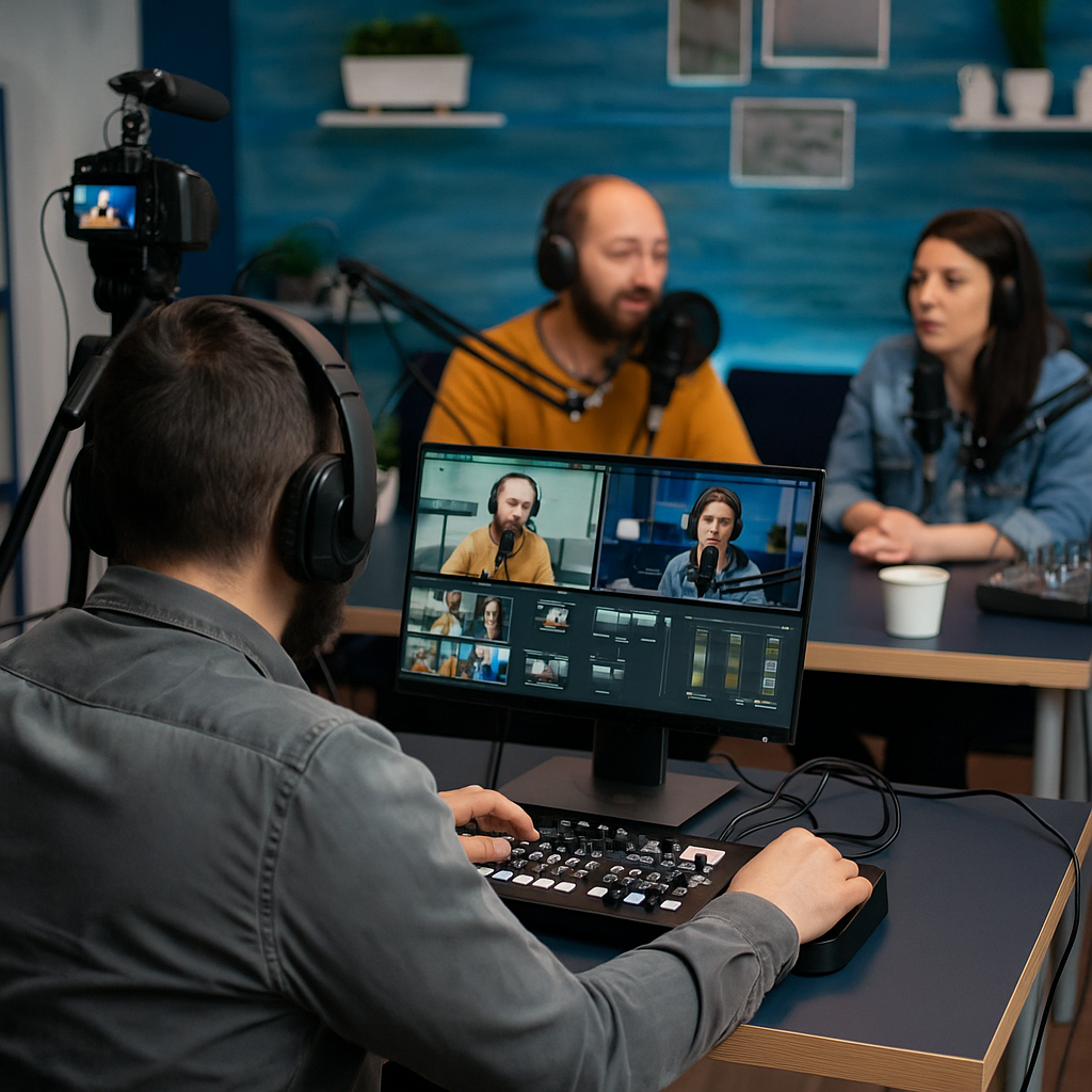 Produtora de Vídeo especializada em Lives e Podcasts