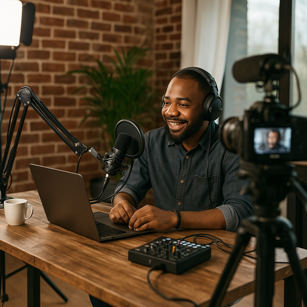 Transmissões ao Vivo Lives e Podcasts com qualidade