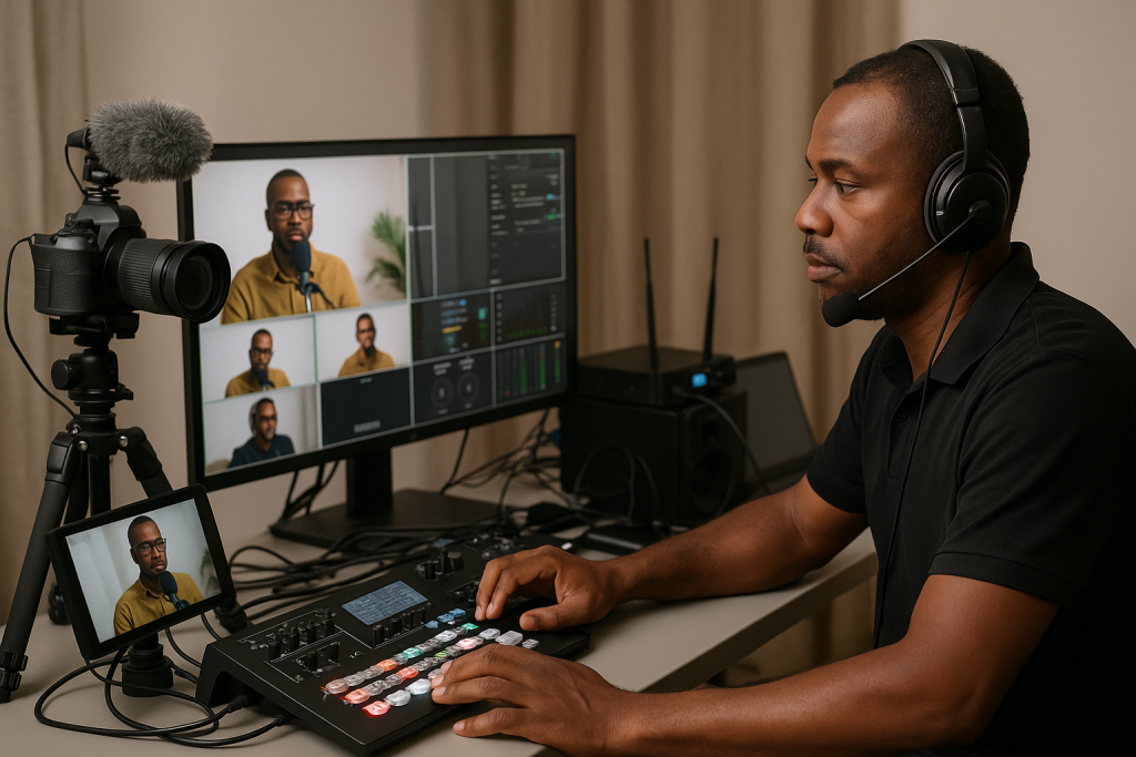 Transmissão ao Vivo com Qualidade e Conexão Estável