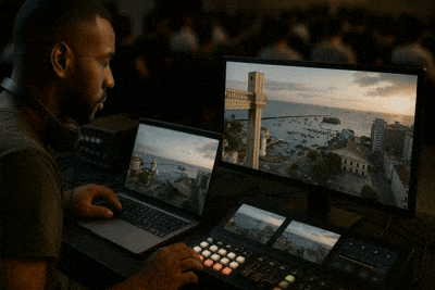 Audiovisual ao Conecta ao Público em Tempo Real